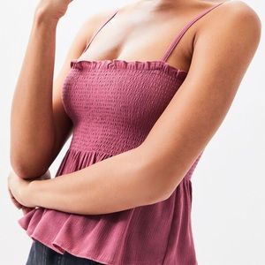 Pacsun: LA Hearts Smocked Babydoll Tank [Size: Small]
